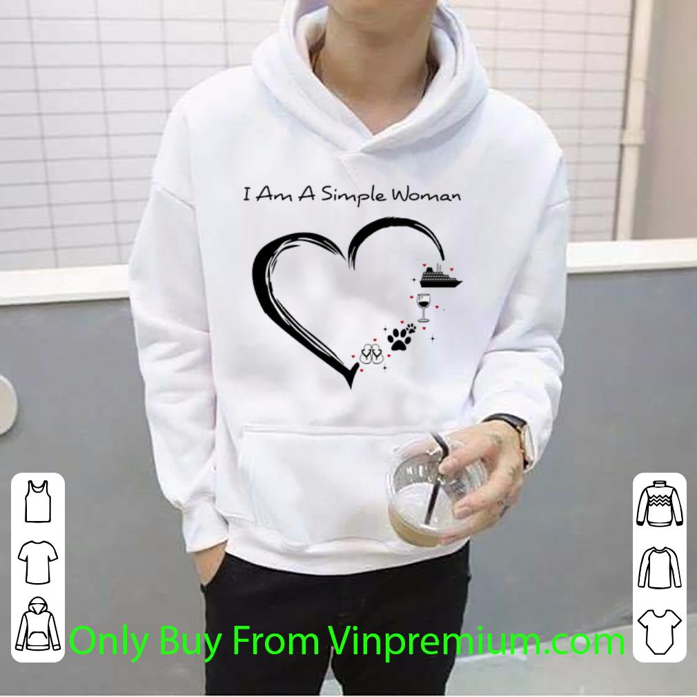6e1f6f4a nice i am a simple woman i like flip flop paw dog wine cruise ship shirt 4 - Nice I Am A Simple Woman I Like Flip Flop Paw Dog Wine Cruise Ship shirt