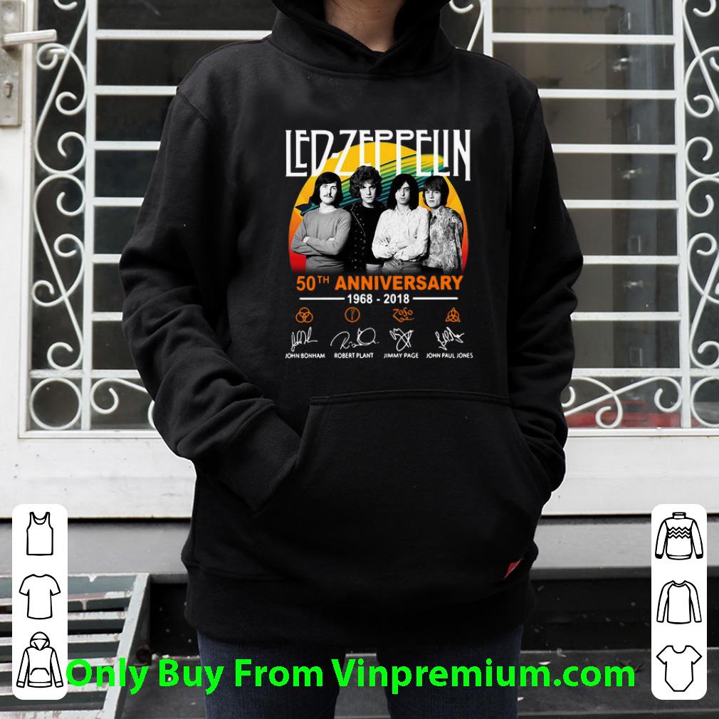 7c11a285 pretty led zeppelin 50th anniversary 1968 2018 signatures shirt 4 - Pretty Led Zeppelin 50th Anniversary 1968-2018 Signatures shirt