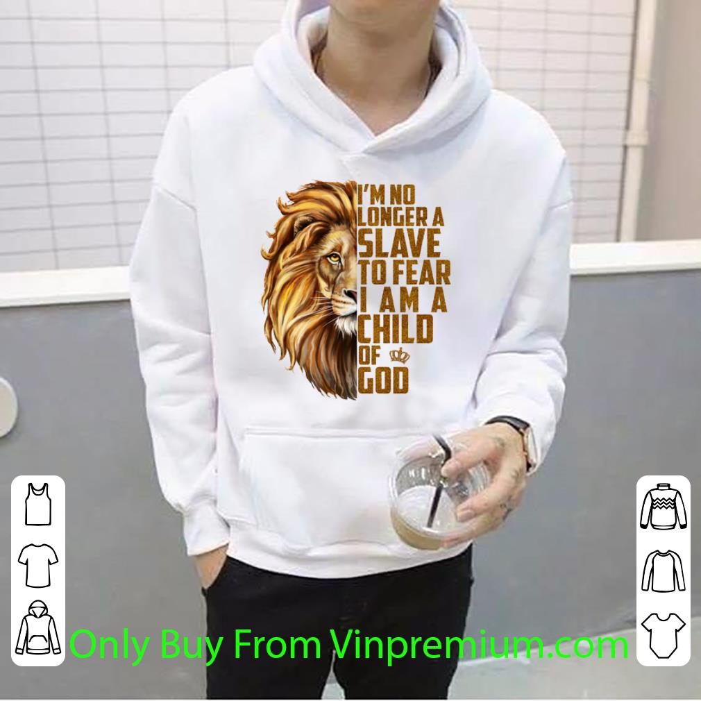 8bb8d1c7 awesome lion i m no longer a slave to fear i am a child of god shirt 4 - Awesome Lion I'm No Longer A Slave To Fear I Am A Child Of God shirt