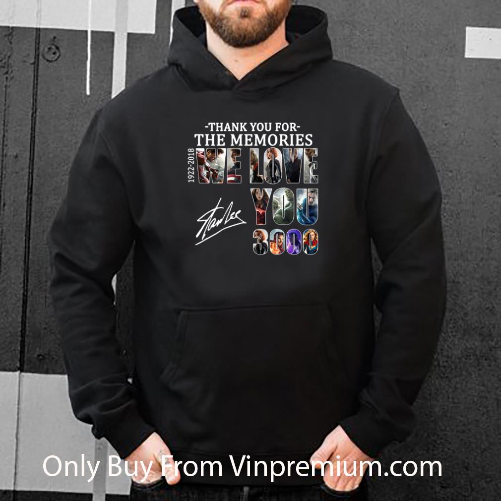 9212c4c8 hot thank you for the memories 1922 2018 we love you 3000 stan lee shirt 4 - Hot Thank You For The Memories 1922-2018 We Love You 3000 Stan Lee shirt