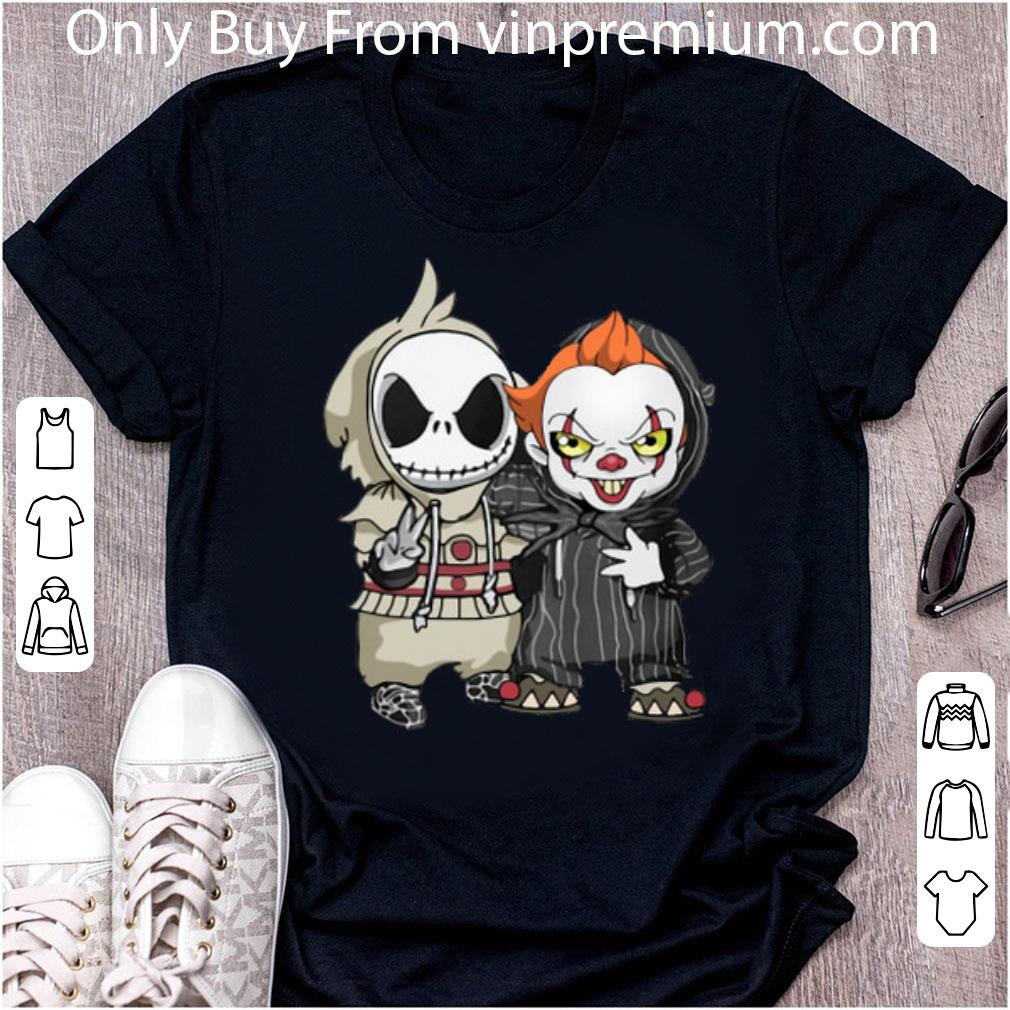 Original Baby Jack Skellington And Pennywise Halloween shirt