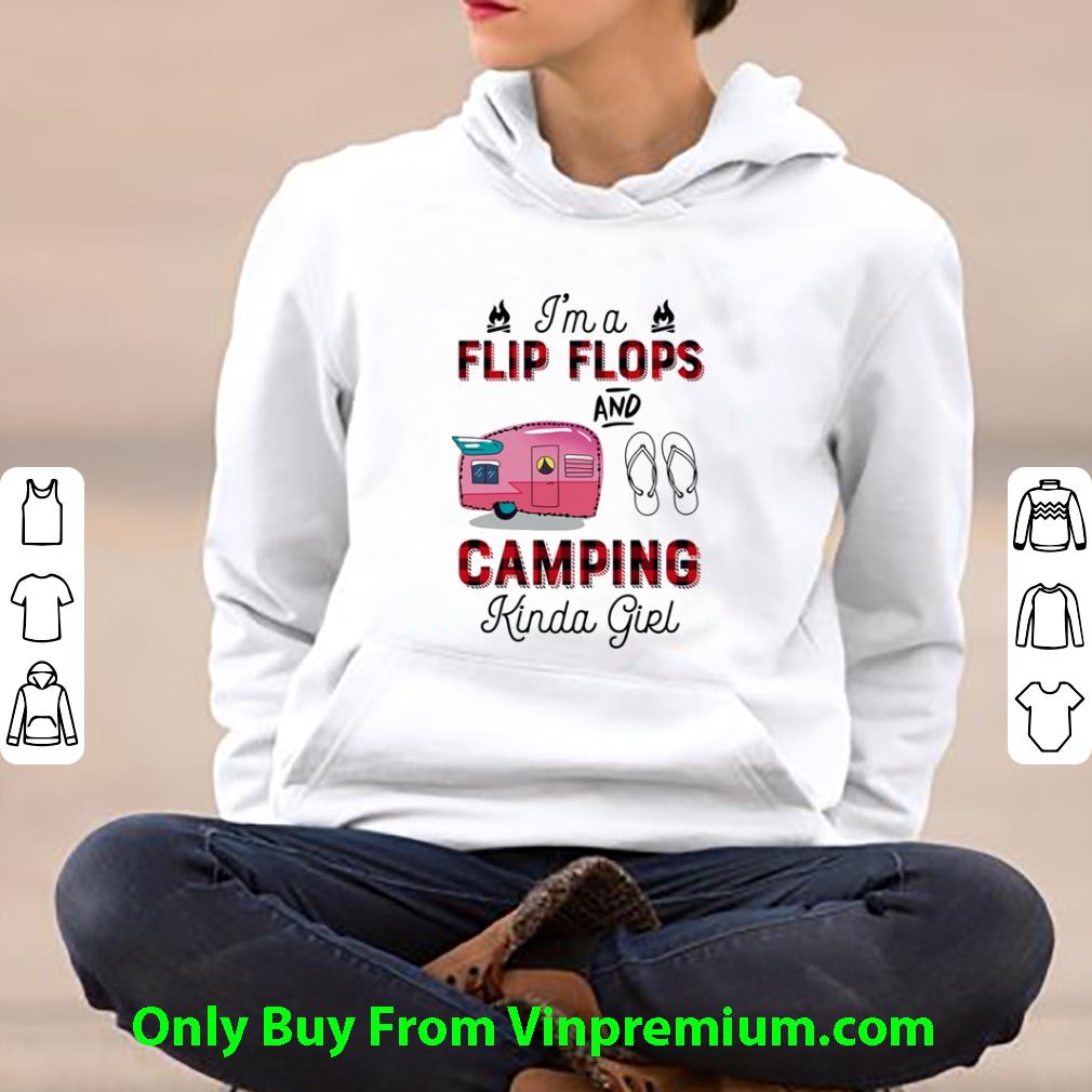 bcec880e premium i m a flip flop and camping kinda girl shirt 4 - Premium I'm A Flip Flop And Camping Kinda Girl shirt