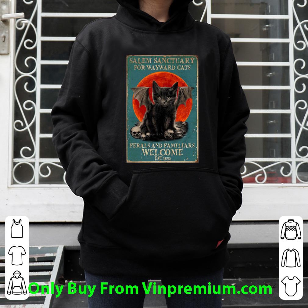 c03b2c17 top salem sanctuary for wayward cats ferals and familiars welcome shirt 4 - Top Salem Sanctuary For Wayward Cats Ferals And Familiars Welcome shirt