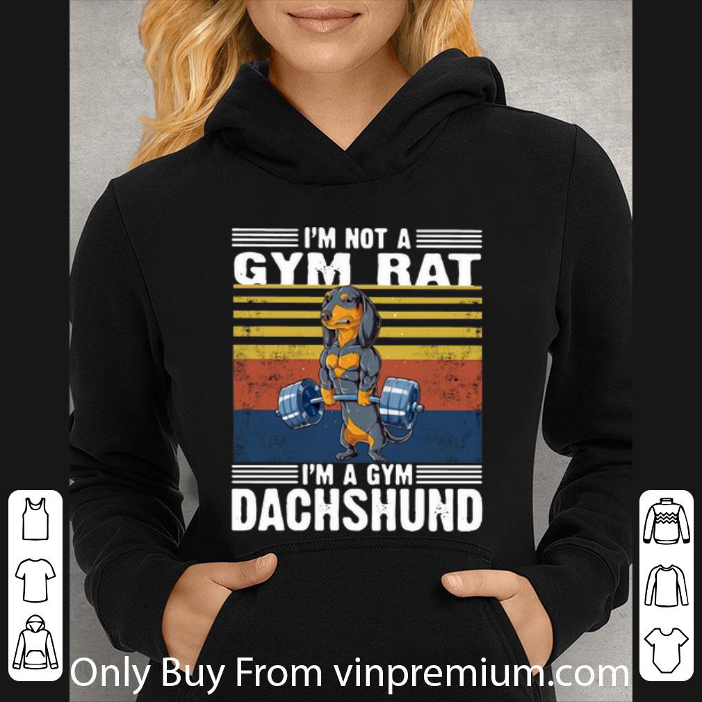 d3b5f79a hot vintage i m not a gym rat i m a gym dachshund shirt 4 - Hot Vintage I’m Not A Gym Rat I’m A Gym Dachshund shirt