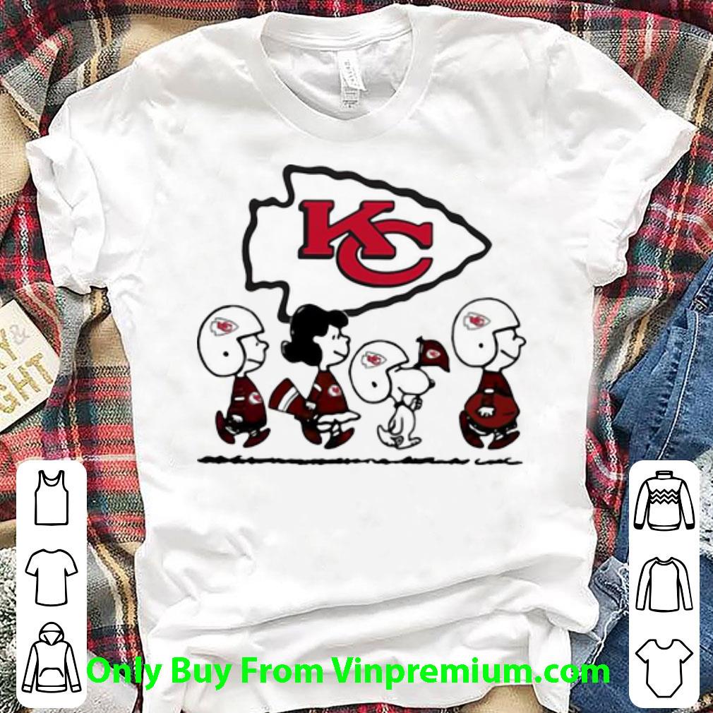 Official Peanuts Charlie Brown Snoppy Football Team Kansas City Chiefs shirt