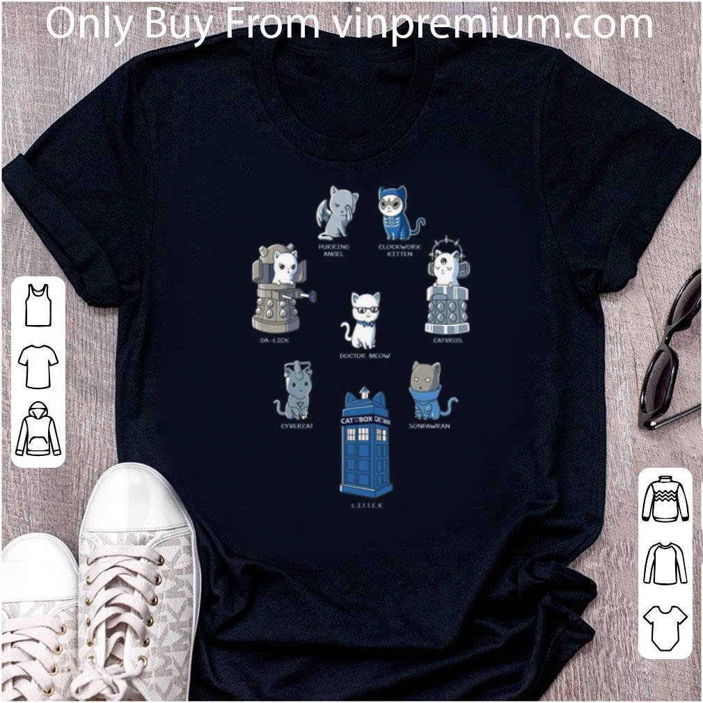 Premium Purring Angel Clockwork Kitten Da Lick Catvros Doctor Meow shirt