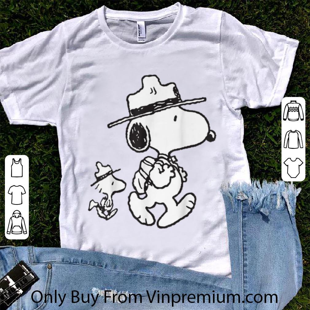 Original Snoopy Peanut Woodstock Camping shirt