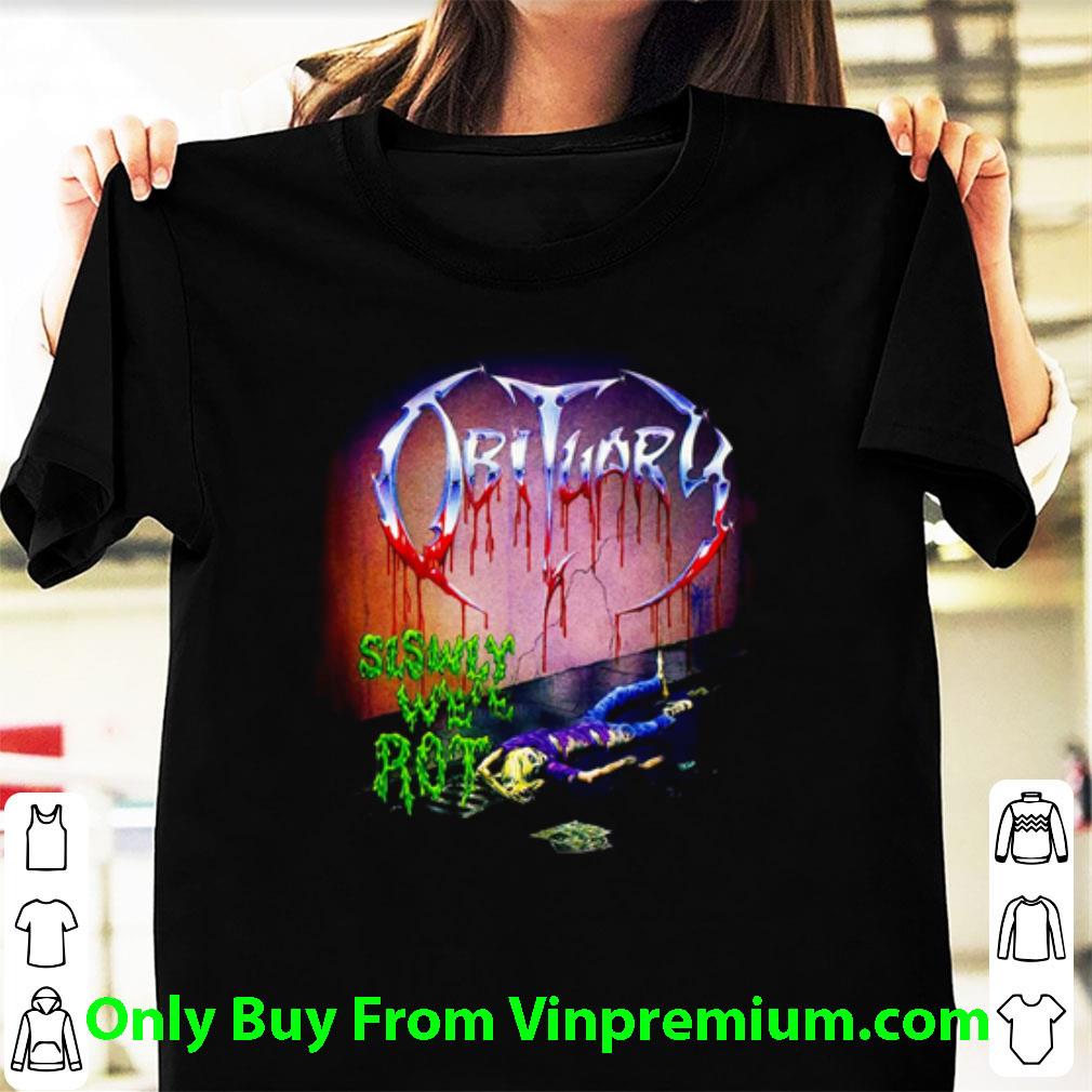 obituary slowly we rot t shirt