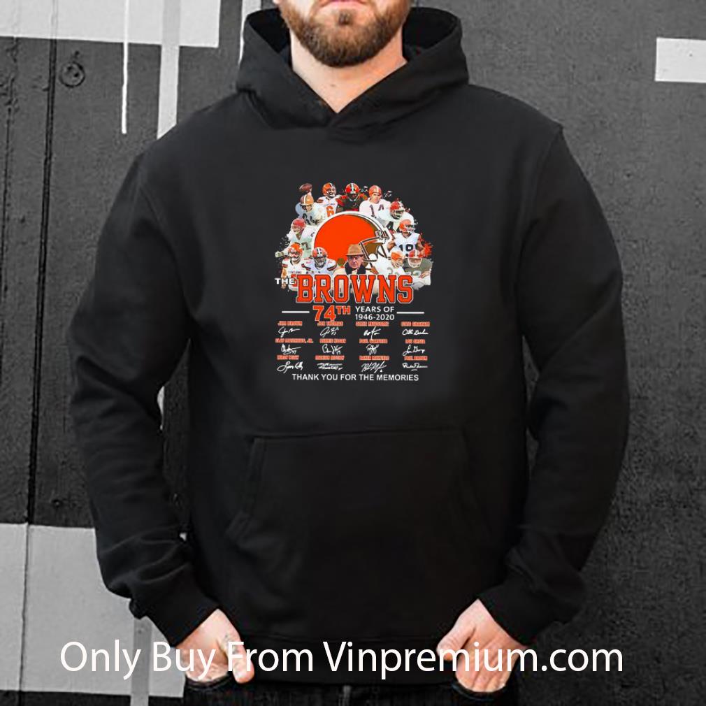 965e0275 awesome the browns 74th years of 1946 2020 thank you for the memories signatures shirt 4 - Awesome The Browns 74th Years Of 1946 2020 Thank You For The Memories Signatures shirt
