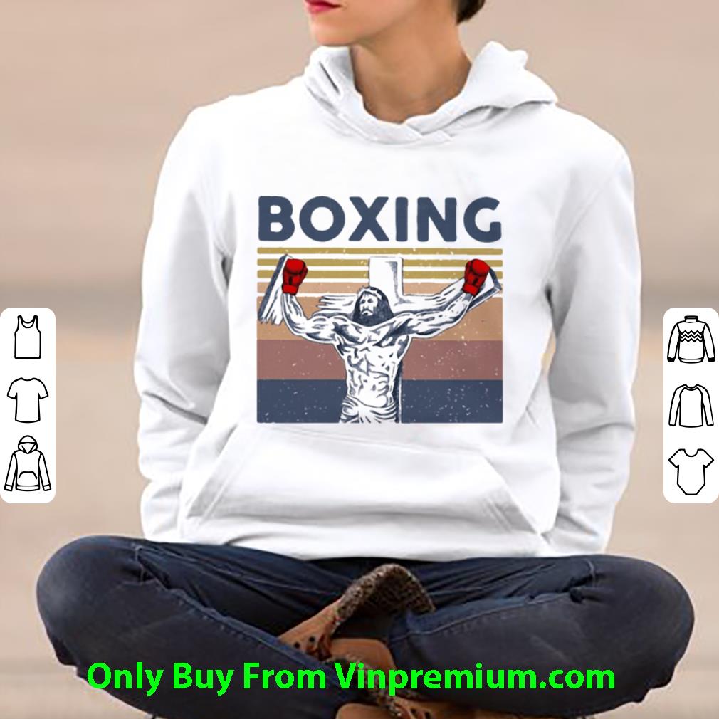 b9db1f2f official vintage boxing jesus cross shirt 4 - Official Vintage Boxing Jesus Cross shirt