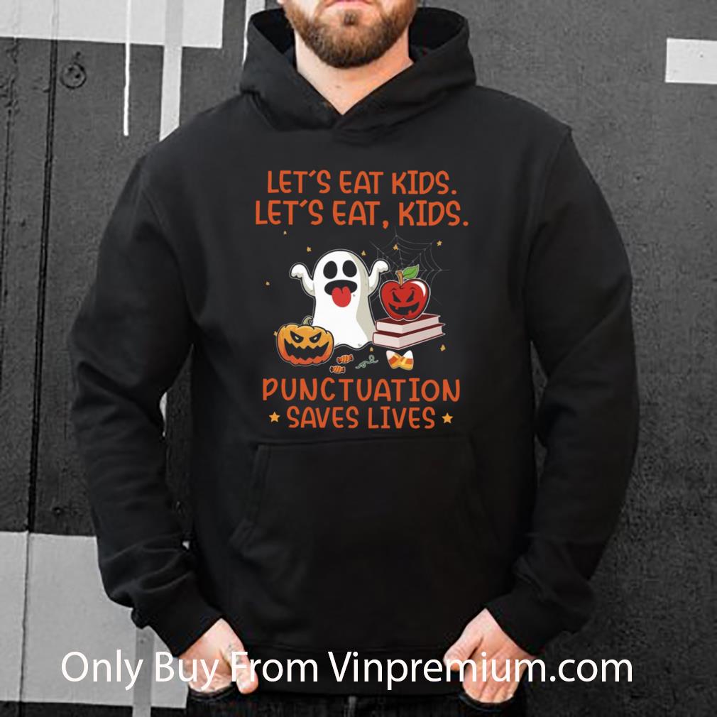 1aefbf85 awesome let s eat kids let s eat kids punctuation saves lives candy corn halloween shirt 4 - Awesome Let’s Eat Kids Let’s Eat Kids Punctuation Saves Lives Candy Corn Halloween shirt