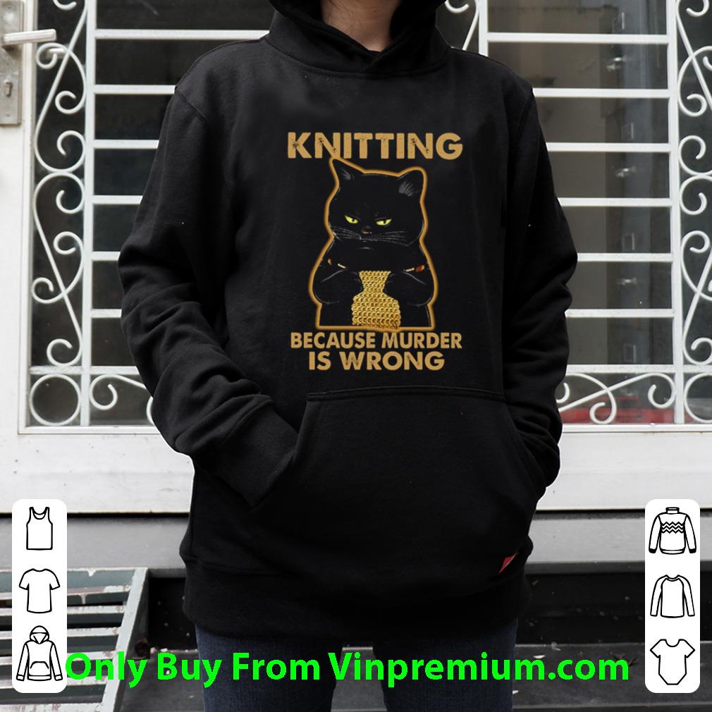 Top Cat Knitting Because Murder Is Wrong shirt 90553b87 top cat knitting because murder is wrong shirt 4 - Top Cat Knitting Because Murder Is Wrong shirt