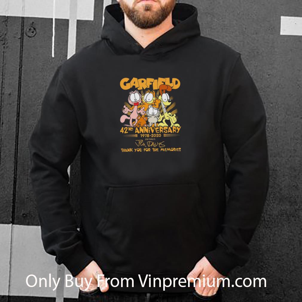 Hot Garfield 42nd Anniversary 1978 2020 Thank You For The Memories Signature shirt b2327c4e hot garfield 42nd anniversary 1978 2020 thank you for the memories signature shirt 4 - Hot Garfield 42nd Anniversary 1978 2020 Thank You For The Memories Signature shirt