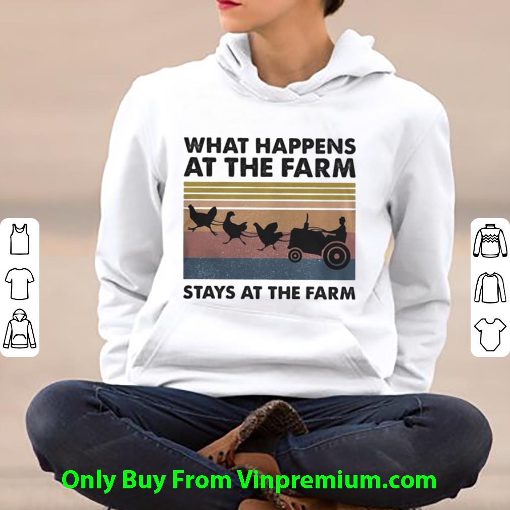 d24ec1bf top vintage what happens at the farm stays at the farm shirt 4 - Top Vintage What Happens At The Farm Stays At The Farm shirt