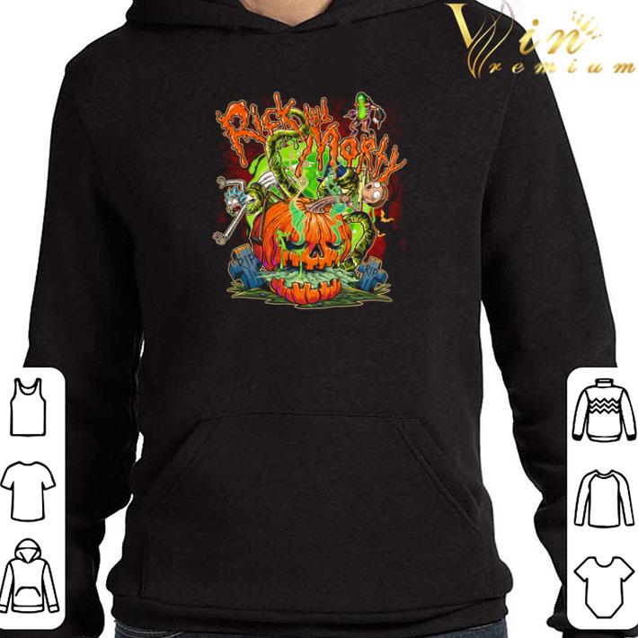 011fb1c0 rick and morty halloween pumpkin shirt 4 - Rick and Morty Halloween pumpkin shirt