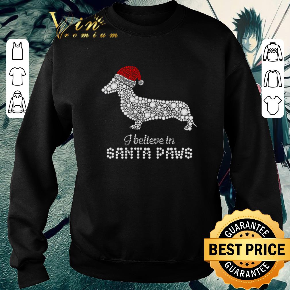 08ce8590 nice dachshund christmas i believe in santa paws shirt 4 - Nice Dachshund Christmas I believe in santa paws shirt