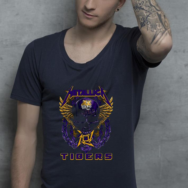 0ef122f4 nice skull metallic lsu tigers shirt 4 - Nice Skull Metallic LSU Tigers Shirt