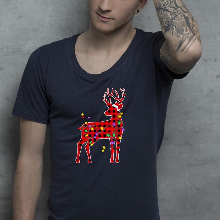 2a5b5e96 nice red plaid buffalo deer christmas pajamas xmas lights shirt 4 - Nice Red Plaid Buffalo Deer Christmas Pajamas Xmas Lights Shirt