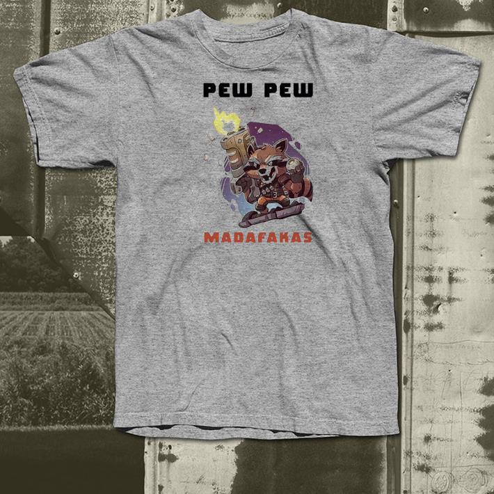519ed0aa premium marvel rocket raccoon pew pew madafakas shirt 4 - Premium Marvel Rocket Raccoon Pew Pew Madafakas Shirt