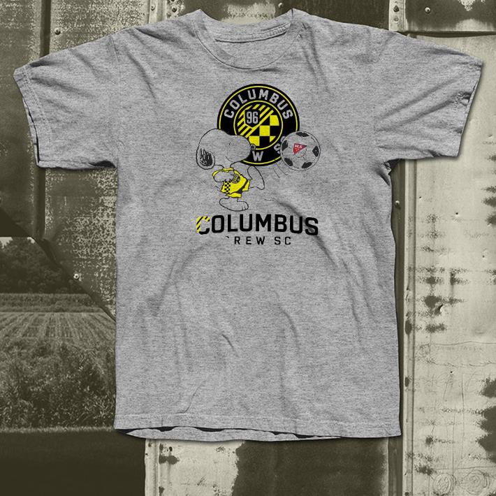 808d95fd nice snoopy playing soccer columbus crew sc shirt 4 - Nice Snoopy playing soccer Columbus Crew SC Shirt