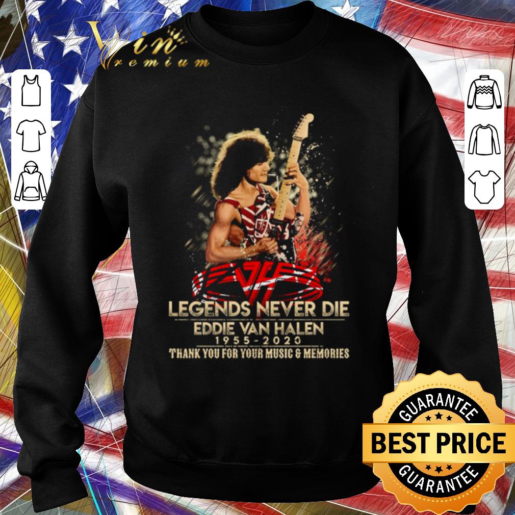 882a9ea9 premium legends never die eddie van halen 1955 2020 thank you for your music and memories shirt 4 - Premium Legends never die Eddie Van Halen 1955-2020 thank you for your music and memories shirt