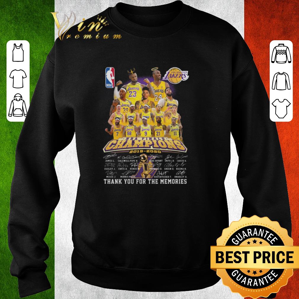 8fe03753 hot nba los angeles lakers champions 2019 2020 thank you for the memories shirt 4 - Hot NBA Los Angeles Lakers Champions 2019-2020 thank you for the memories shirt