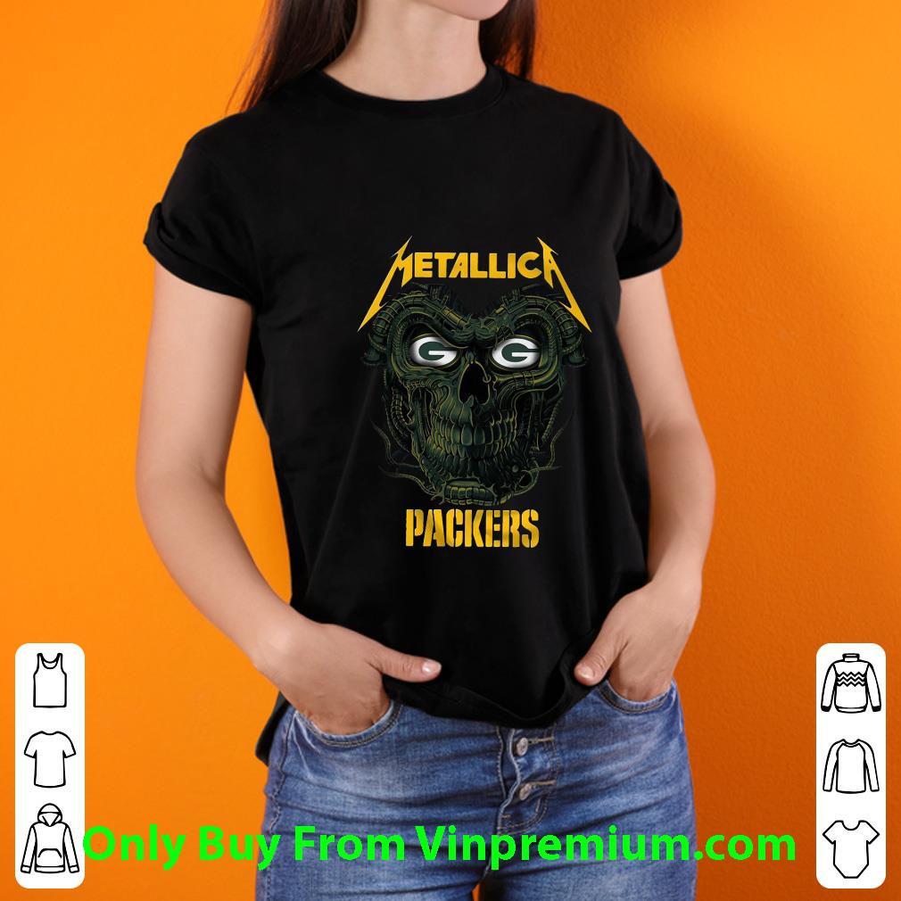 bb27fe2c original metallica skull green bay packers shirt 4 - Original Metallica Skull Green Bay Packers shirt