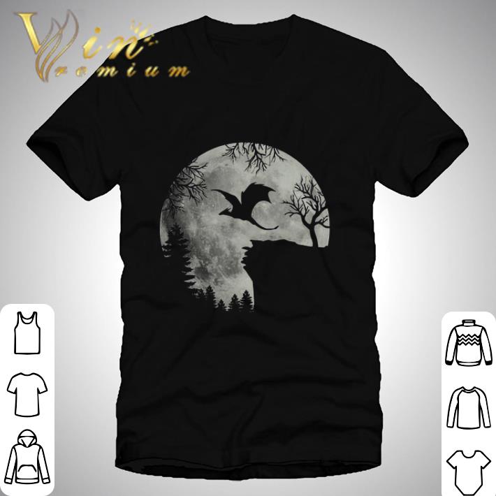 Dragon under moon shirt