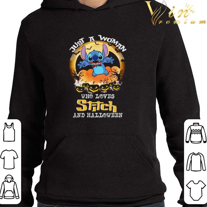 f3c908f3 disney just a woman who loves stitch and halloween blood moon shirt 4 - Disney just a woman who loves stitch and Halloween blood moon shirt
