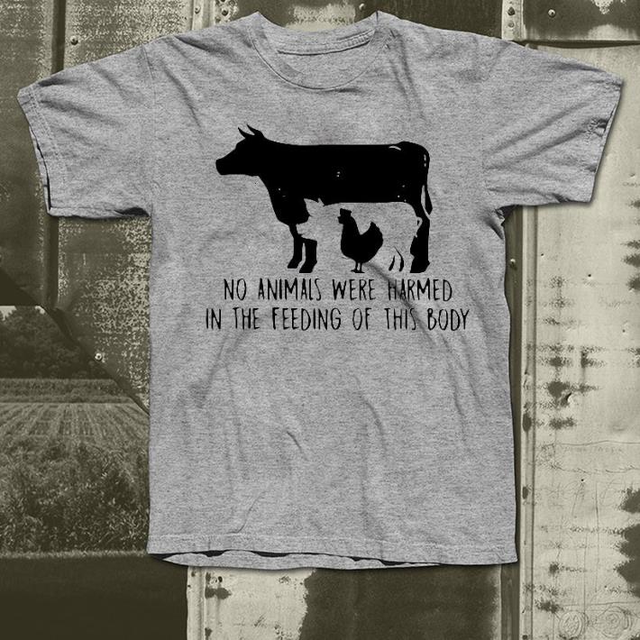 ff3ba347 nice cow and chicken no animals were harmed in the feeding of this body shirt 4 - Nice Cow And Chicken No Animals Were Harmed In The Feeding Of This Body Shirt