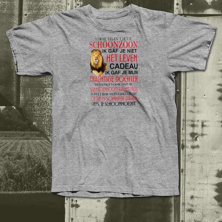 Nice Voor Mijn Lieve Schoonzoon Ik Gaf Je Niet Het Leven Cadeau Ik Gaf Je Mijn Prachtige Dochter Shirt 293fcd7e nice voor mijn lieve schoonzoon ik gaf je niet het leven cadeau ik gaf je mijn prachtige dochter shirt 4 - Nice Voor Mijn Lieve Schoonzoon Ik Gaf Je Niet Het Leven Cadeau Ik Gaf Je Mijn Prachtige Dochter Shirt