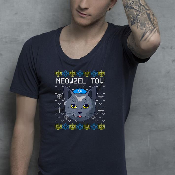 644c3c31 nice meowzel tov ugly hanukkah shirt 4 - Nice Meowzel Tov Ugly Hanukkah Shirt