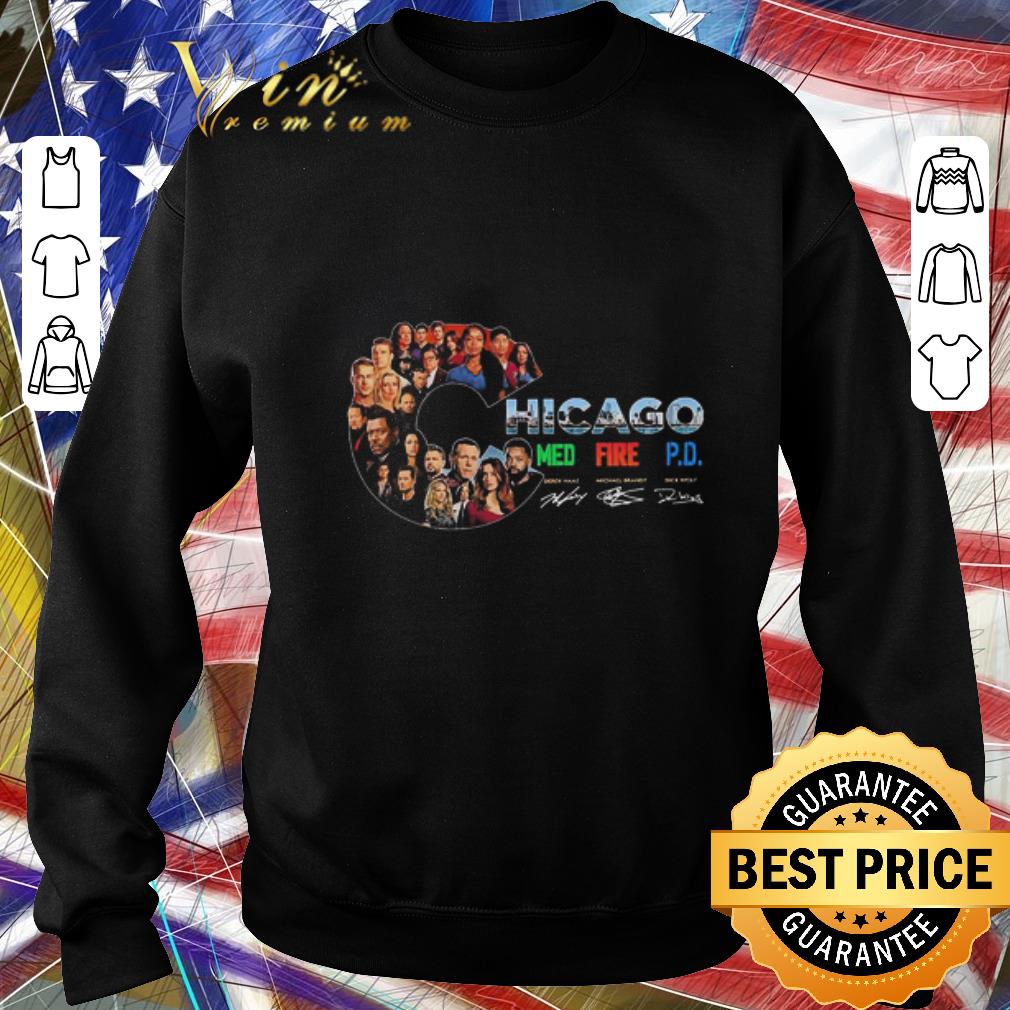 93c048d4 awesome chicago med fire pd signatures shirt 4 - Awesome Chicago Med Fire PD Signatures shirt