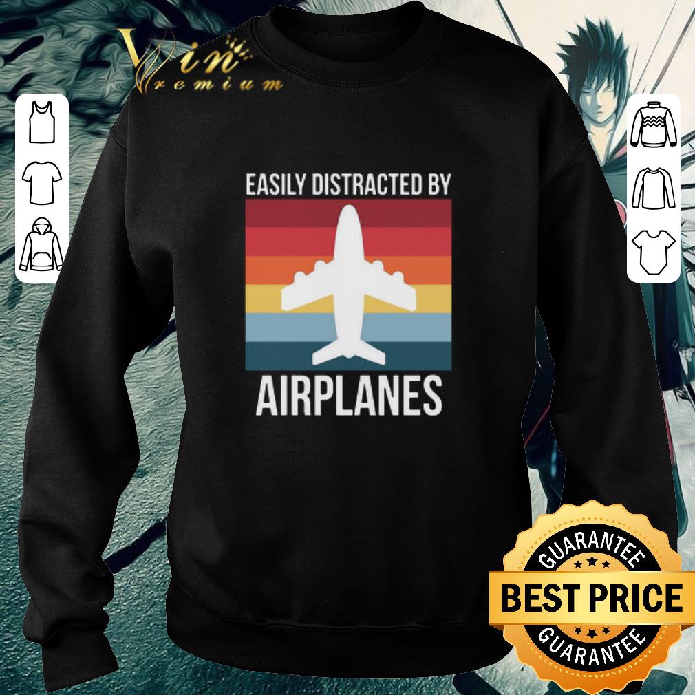 cea259dd awesome easily distracted by airplanes vintage shirt 4 - Awesome Easily Distracted By Airplanes Vintage shirt