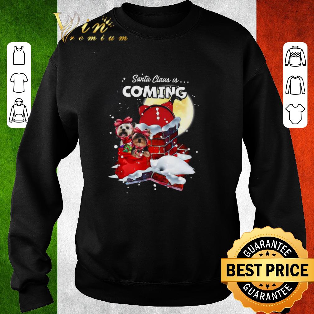 Premium Yorkshire Terrier Santa Claus Is Coming Christmas Sweater shirt d93462d7 premium yorkshire terrier santa claus is coming christmas sweater shirt 4 - Premium Yorkshire Terrier Santa Claus Is Coming Christmas Sweater shirt
