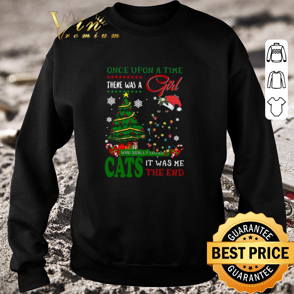 ef70fa44 pretty once upon a time there was a girl who really loved cats it was me the end merry christmas ugly sweater shirt 4 - Pretty Once Upon A Time There Was A Girl Who Really Loved Cats It Was Me The End Merry Christmas Ugly Sweater shirt