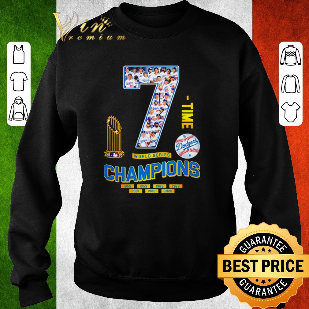 0e124642 funny los angeles dodgers 7 time world series champions 1955 2020 shirt 4 - Funny Los Angeles Dodgers 7 time world series champions 1955-2020 shirt