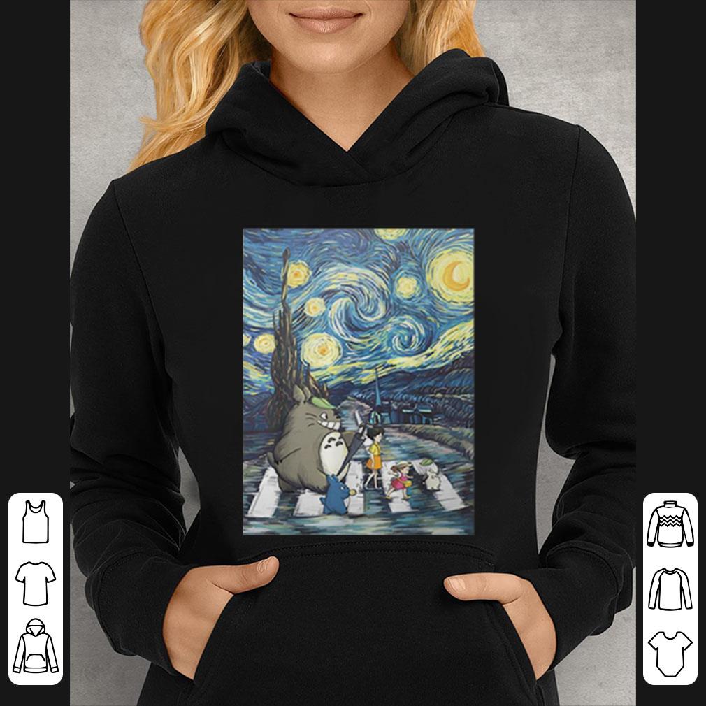 0f98c63a awesome studio ghibli friends and starry night abbey road van gogh shirt 4 - Awesome Studio Ghibli Friends And Starry Night Abbey Road Van Gogh shirt