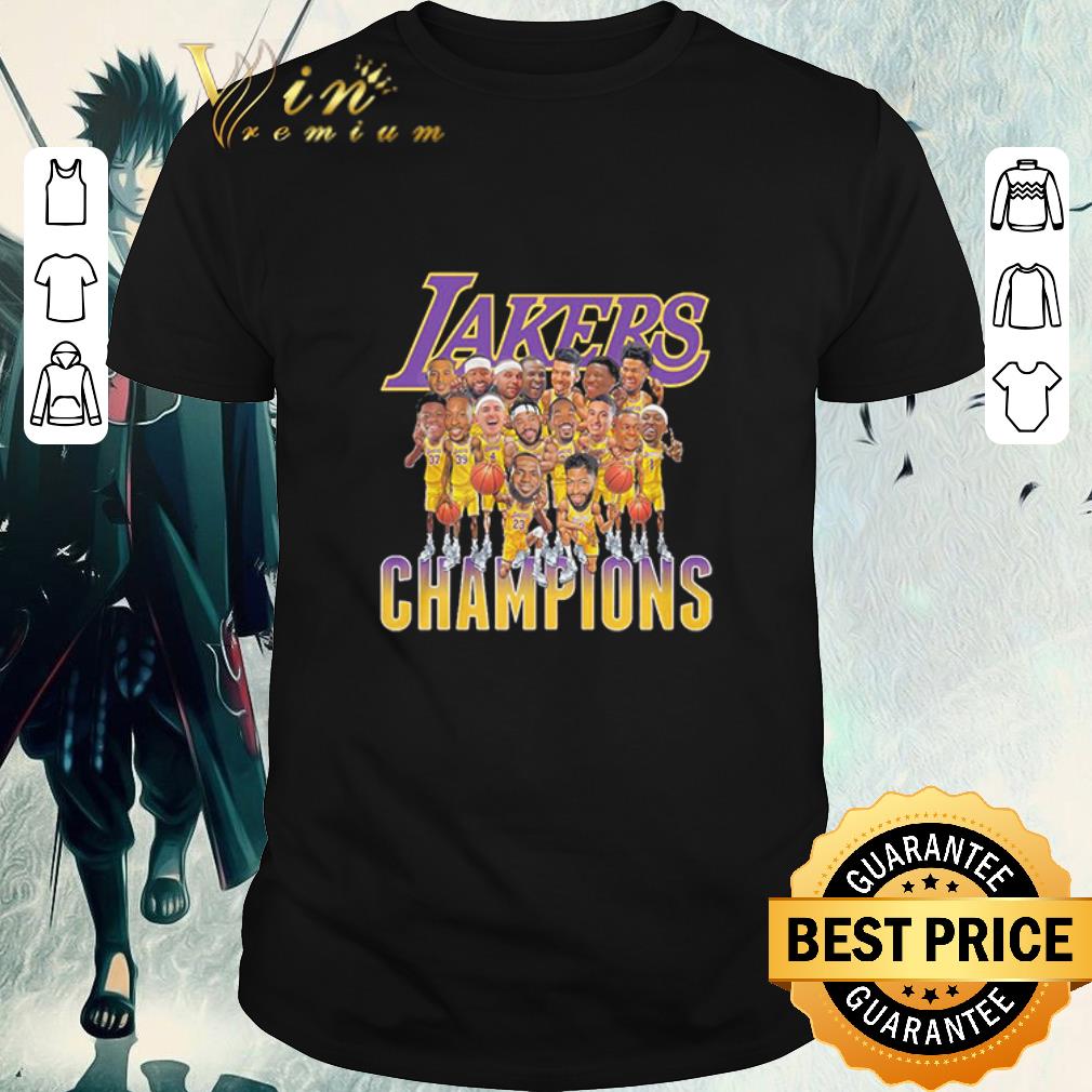 Funny Los Angeles Lakers Team Champions 2020 shirt