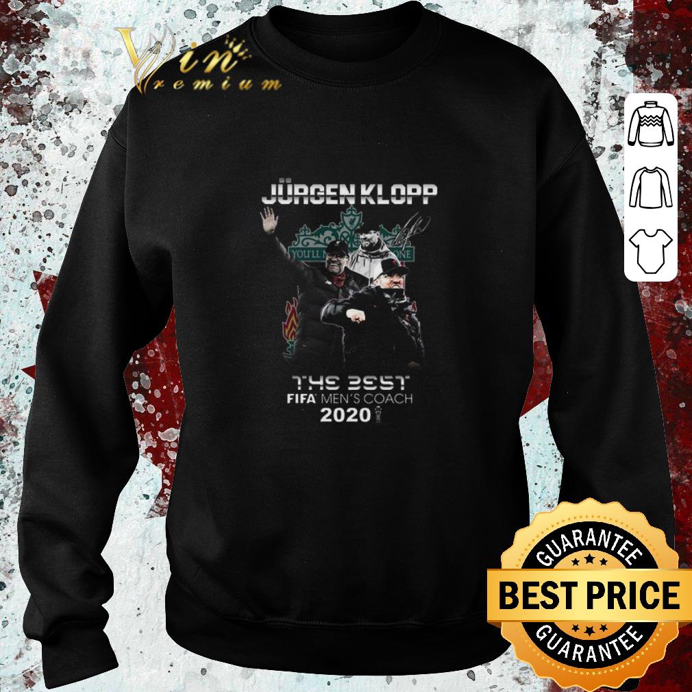 286729c3 pretty liverpool jürgen klopp signature the best fifa men s coach 2020 shirt 4 - Pretty Liverpool Jürgen Klopp signature The Best Fifa Men’s Coach 2020 shirt
