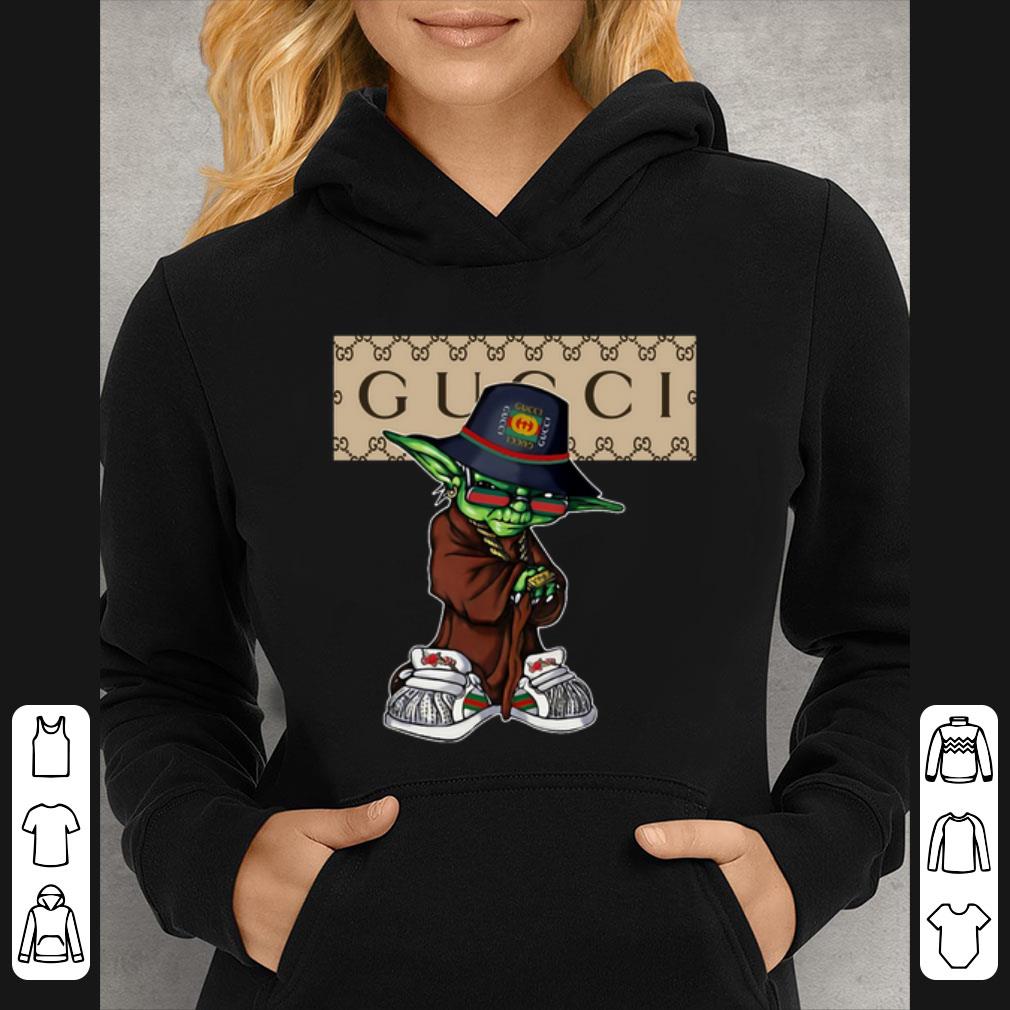 4b2cbc90 awesome master yoda jedi gucci logo star wars shirt 4 - Awesome Master Yoda Jedi Gucci Logo Star Wars shirt