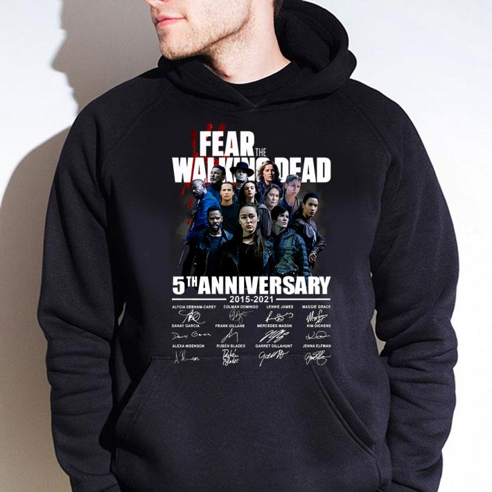 cc649380 best fear the walking dead 5th anniversary 2015 2021 signatures shirt 4 - Best Fear The Walking Dead 5th Anniversary 2015-2021 Signatures shirt