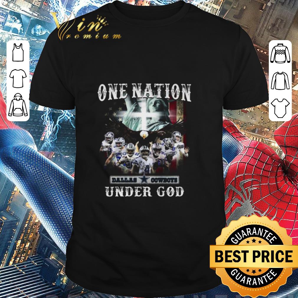 Funny Team Dallas Cowboys One Nation Under God American Flag shirt