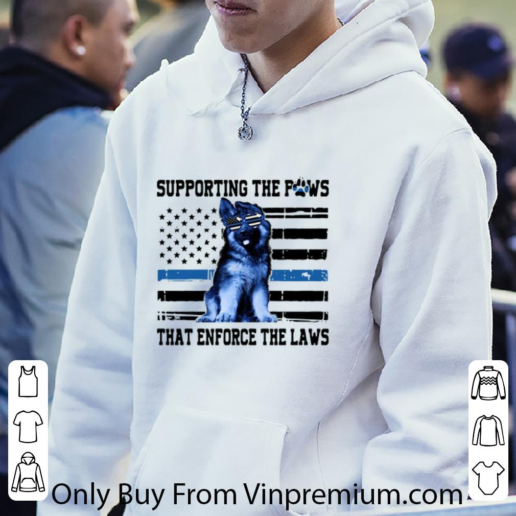 1798d8b5 hot supporting the paws that enforce the laws do police shirt 4 - Hot Supporting The Paws That Enforce The Laws Do Police shirt