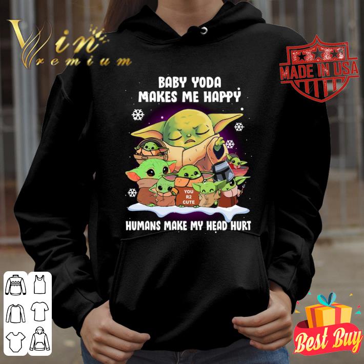 39f19090 star wars baby yoda makes me happy humans make my head hurt shirt 4 - Original Star Wars Baby Yoda Makes Me Happy Humans Make My Head Hurt Shirt