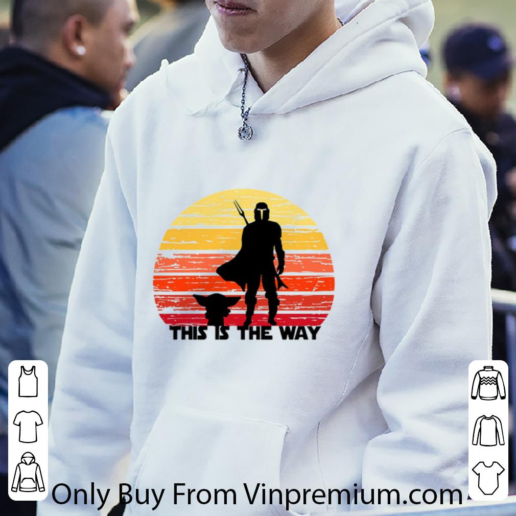 5694d426 great the mandalorian this is the way sunset shirt 4 - Great The Mandalorian this is the way sunset shirt