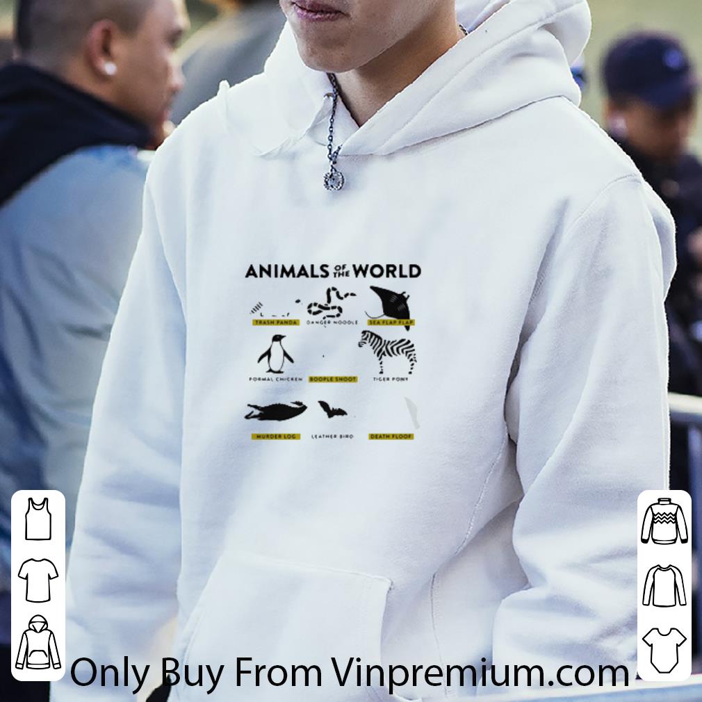 3937ef7e official animals of the world trash panda danger noodle sea flap flap shirt 4 - Official Animals Of The World Trash Panda Danger Noodle Sea Flap Flap shirt
