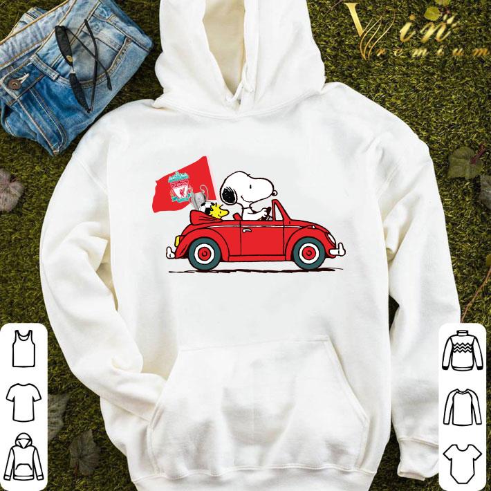 44c5e167 snoopy driving car liverpool shirt 4 - Snoopy Driving Car Liverpool shirt