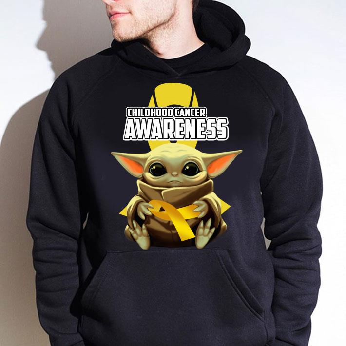 db4b851f baby yoda hug childhood cancer awareness star wars mandalorian shirt 4 - Awesome Baby Yoda Hug Childhood Cancer Awareness Star Wars Mandalorian shirt