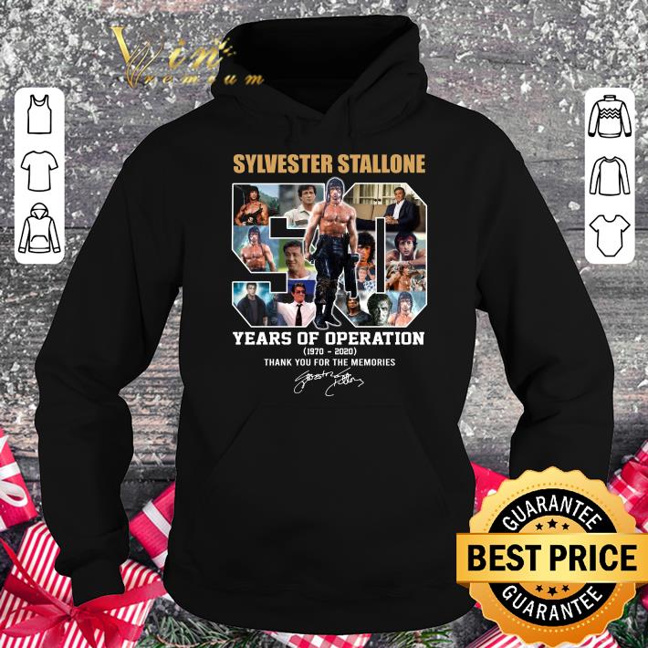 Official Sylvester Stallone 50 Years Of Operation 1970 2020 Thank You For The Memories Signature shirt eaa36203 sylvester stallone 50 years of operation 1970 2020 thank you for the memories signature shirt 4 - Official Sylvester Stallone 50 Years Of Operation 1970 2020 Thank You For The Memories Signature shirt
